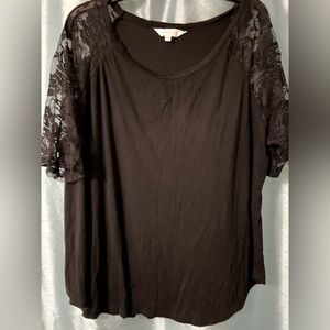 Black Lace Tee